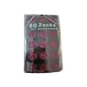 Women Older Girl 80 Denier Thick Warm Nylon Tights - Burgundy Size M-L 150-165cm